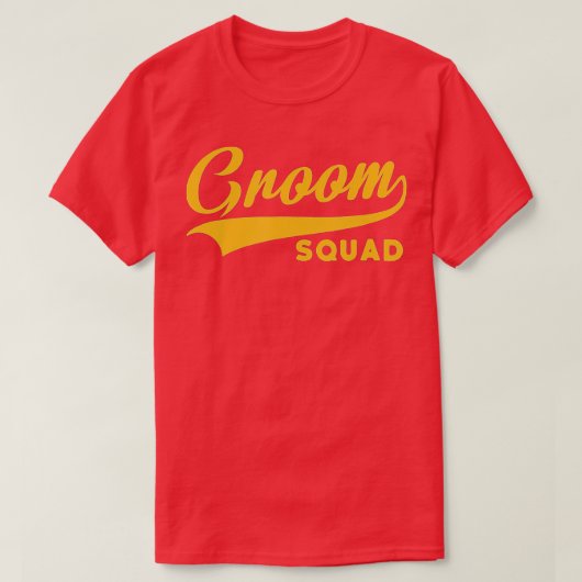 Groom Squad - Bachelor Party - Weddenschap T-shirt (Design voorkant)