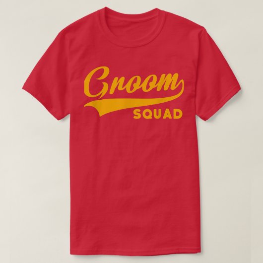 Groom Squad Bachelor Party Wedding 2 T-shirt (Design voorkant)