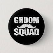 Groom Squad bachelor Ronde Button 5,7 Cm (Voorkant)