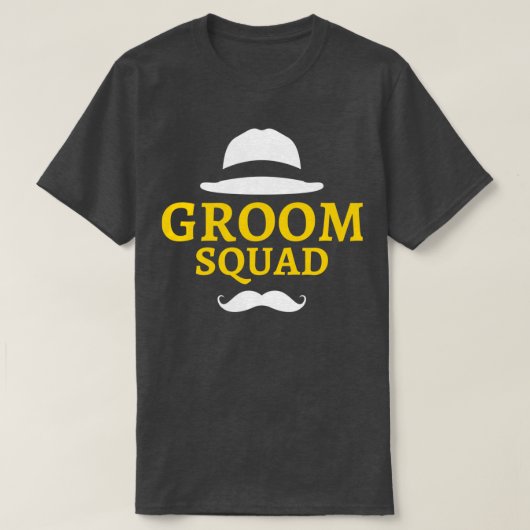 Groom Squad Bachelor Wedding Bachelor Party Team T-shirt (Design voorkant)