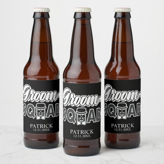 Groom Squad Bier Fles Labels Bier Etiket (Flessen)