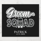 Groom Squad Bier Fles Labels Bier Etiket (Enkel label)