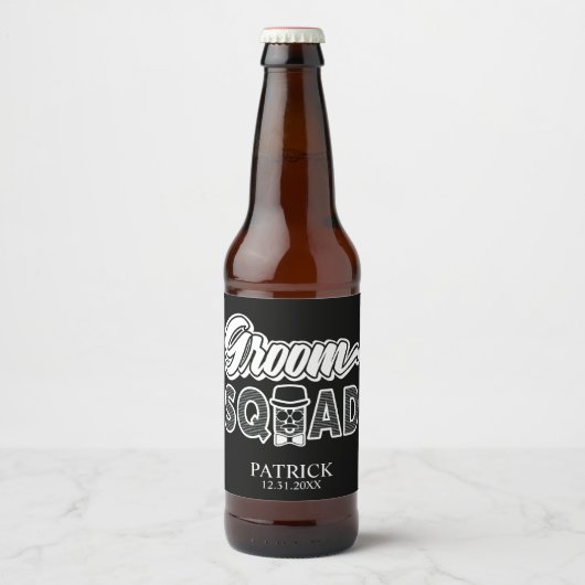 Groom Squad Bier Fles Labels Bier Etiket (Voorkant)