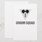 Groom Squad Briefpapier (Voorkant / Achterkant)