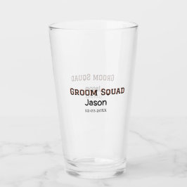 Groom Squad bruidsjonker vrijgezellenfeest voeg na Glas