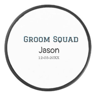Groom Squad bruidsjonker vrijgezellenfeest voeg na Hockey Puck
