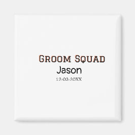 Groom Squad bruidsjonker vrijgezellenfeest voeg na Magneet