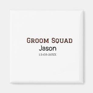 Groom Squad bruidsjonker vrijgezellenfeest voeg na Magneet