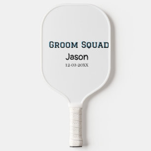 Groom Squad bruidsjonker vrijgezellenfeest voeg na Pickleball Paddle