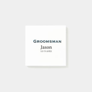 Groom Squad bruidsjonker vrijgezellenfeest voeg na Post-it® Notes