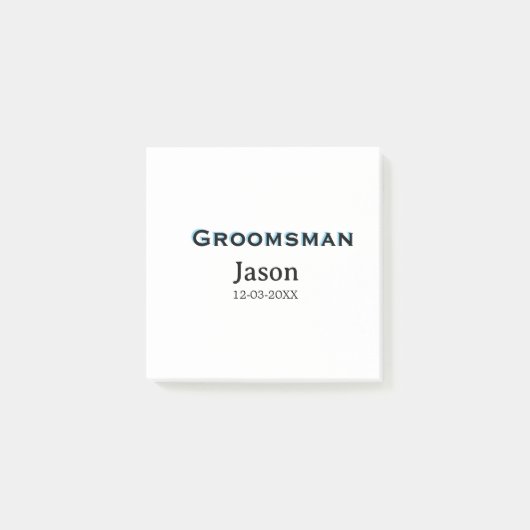 Groom Squad bruidsjonker vrijgezellenfeest voeg na Post-it® Notes (Voorkant)