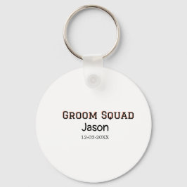 Groom Squad bruidsjonker vrijgezellenfeest voeg na Sleutelhanger