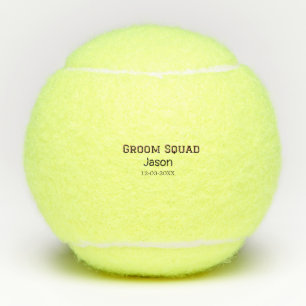 Groom Squad bruidsjonker vrijgezellenfeest voeg na Tennisballen