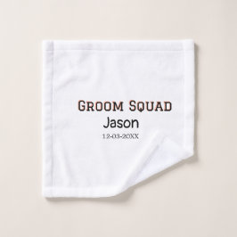 Groom Squad bruidsjonker vrijgezellenfeest voeg na Washandje