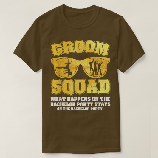 Groom Squad Bucks Groom Groomsmen Bachelor Party T-shirt (Design voorkant)