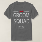 Groom Squad Funny Groomsmen Crew Team Bachelor Par T-shirt (Design voorkant)