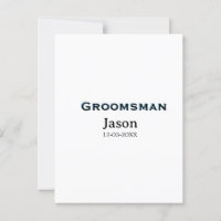 Groom Squad getuige vrijgezellenfeest voeg naam to