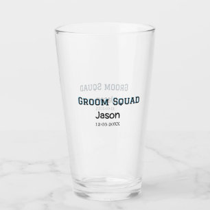 Groom Squad getuige vrijgezellenfeest voeg naam to Glas