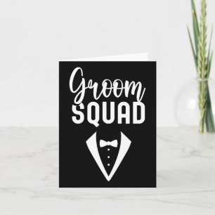 Groom Squad Gezegden Party Wedding Bachelor 3 Kaart