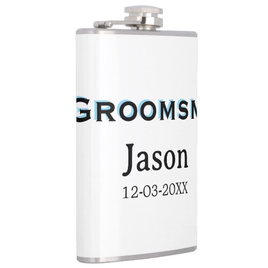 Groom Squad groomsman bachelorette party add name  Heupfles (Rechts)