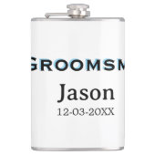 Groom Squad groomsman bachelorette party add name  Heupfles (Voorkant)