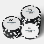 Groom Squad groomsman bachelorette party add name Poker Chips (Opstapeling)