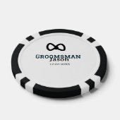 Groom Squad groomsman bachelorette party add name Poker Chips (Enkel)