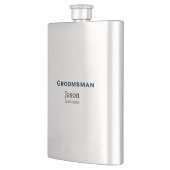 Groom Squad groomsman vrijgezellenfeest voeg naam  Flacon (Links)