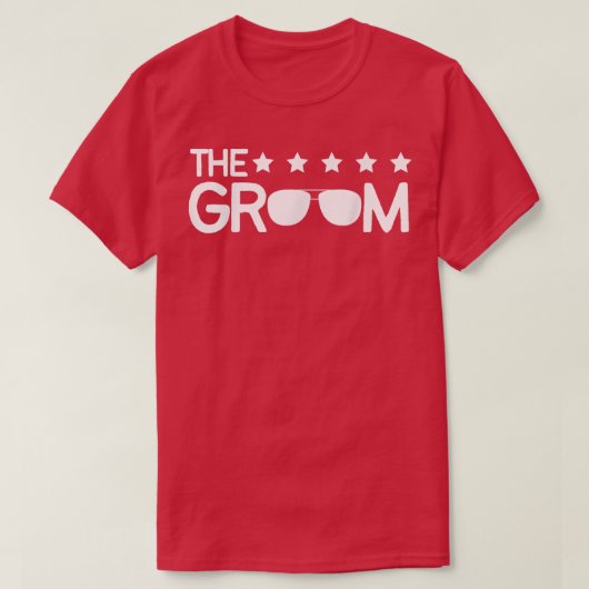 Groom Squad Groomsmen Crew Team Funny Bachelor Par T-shirt (Design voorkant)