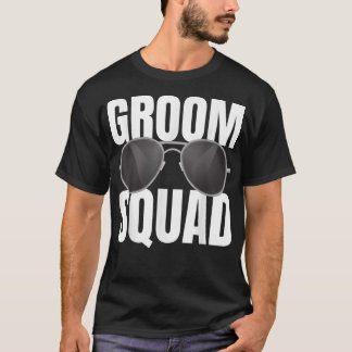 Groom Squad Groomsmen Crew Team Funny Bachelor Par T-shirt