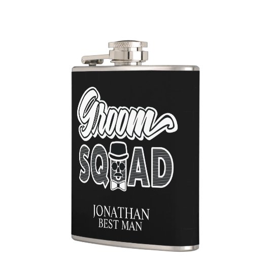 Groom Squad Hip Flask Heupfles (Links)