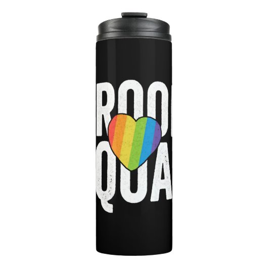Groom Squad LGBT Pride Gay Bachelor Wedding Thermosbeker (Voorkant)