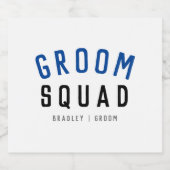 Groom Squad | Modern Bachelor Groomsman Stylish Bier Etiket (Enkel label)