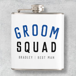 Groom Squad | Modern Bachelor Groomsman Stylish Heupfles