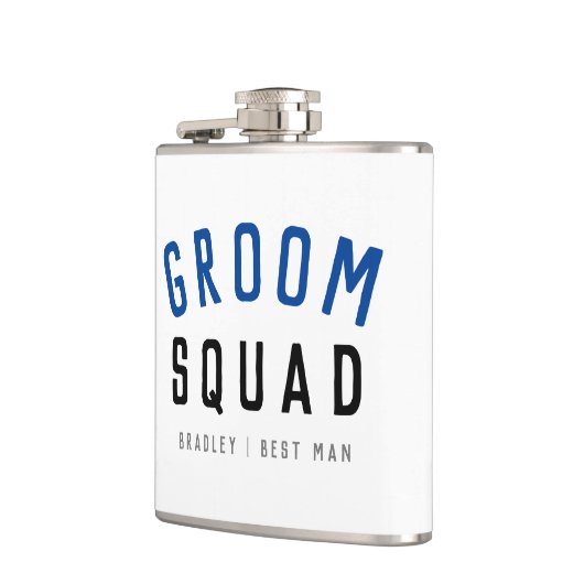 Groom Squad | Modern Bachelor Groomsman Stylish Heupfles (Links)