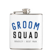 Groom Squad | Modern Bachelor Groomsman Stylish Heupfles (Voorkant)