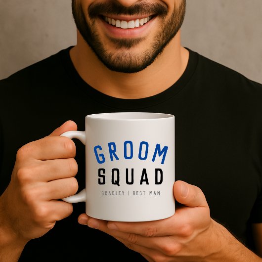 Groom Squad | Modern Bachelor Groomsman Stylish Koffiemok