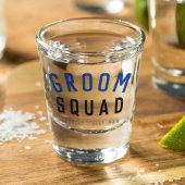 Groom Squad | Modern Bachelor Groomsman Stylish Shot Glas