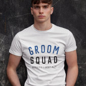 Groom Squad | Modern Bachelor Groomsman Stylish T-shirt