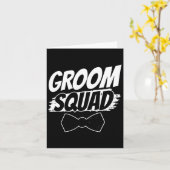 Groom Squad Party Gezegden Bachelor Wedding 2 Kaart (Gele Bloem)