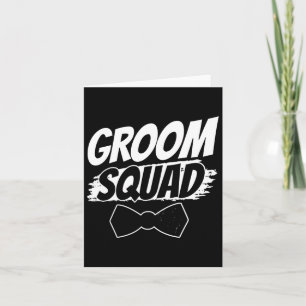 Groom Squad Party Gezegden Bachelor Wedding 2 Kaart