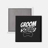 Groom Squad Party Gezegden Bachelor Wedding Magneet (Voorkant / Achterkant)