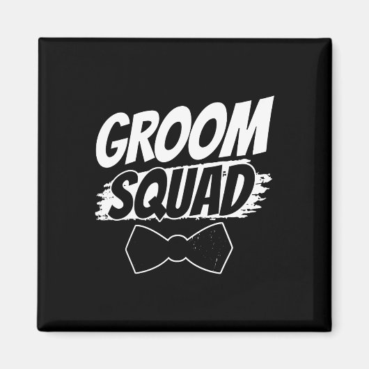 Groom Squad Party Gezegden Bachelor Wedding Magneet (Voorkant)