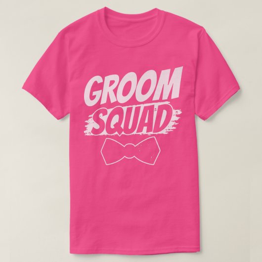 Groom Squad Party Gezegden Bachelor Wedding T-shirt (Design voorkant)
