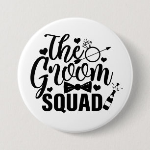 Groom Squad Ronde Button 7,6 Cm