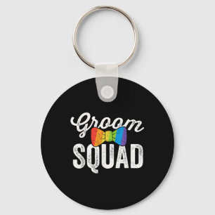 Groom Squad Shirt LGBT Pride Gay Bachelor Wedding Sleutelhanger