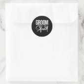 Groom Squad Sungles Wedding Matching Bachelor Part Ronde Sticker (Tas)