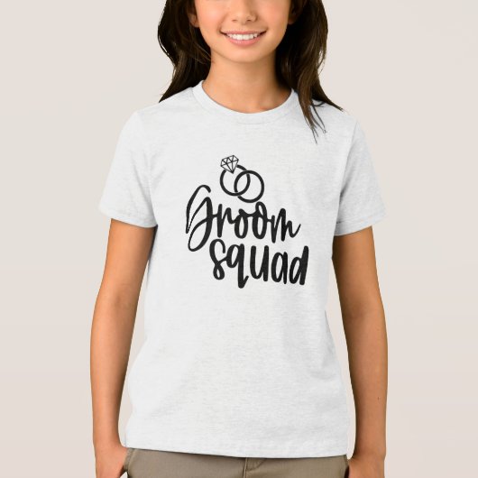 Groom squad Tri-Blend shirt (Voorkant)