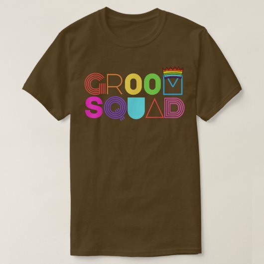 Groom Squad Wedding Bachelor Party Crew  T-shirt (Design voorkant)