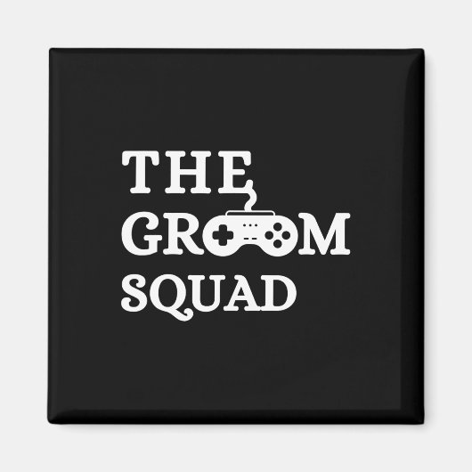 Groom Squad Wedding Bachelor Party Groomsmen Game Magneet (Voorkant)